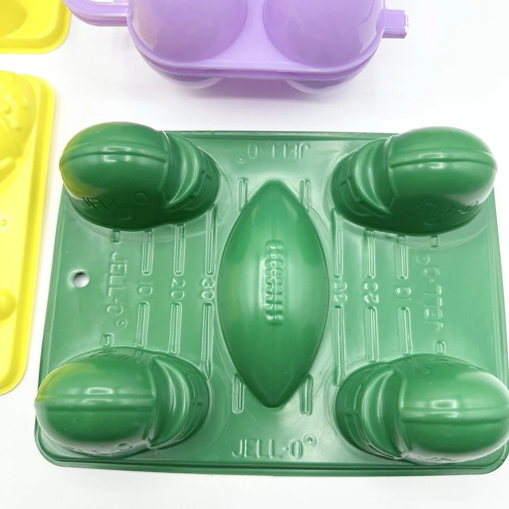 Jello Jiggler Molds Spring Easter Eggs Football Christmas Jell-O